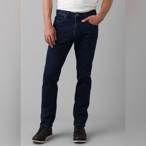 Prana Men’s NWT Hillgard Dark Wash Slim Straight Leg Jeans size 42 x 32